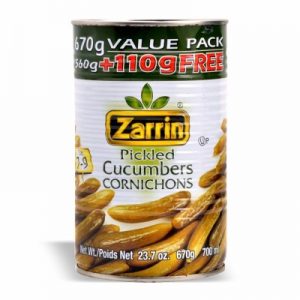 ZARRIN CUCUMBER PICKLE 20 % MORE 12/670 GR