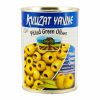 YAVNE GREEN PITTED OLIVES 12/19 OZ