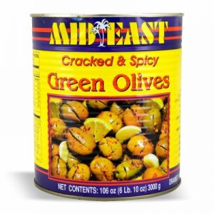 M.E. GREEN OLIVES W/SHATA 6/#10
